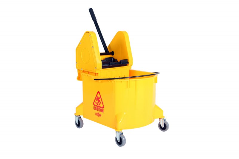 Globe 3078Y 35 Qt Downpress Bucket and Wringer Yellow