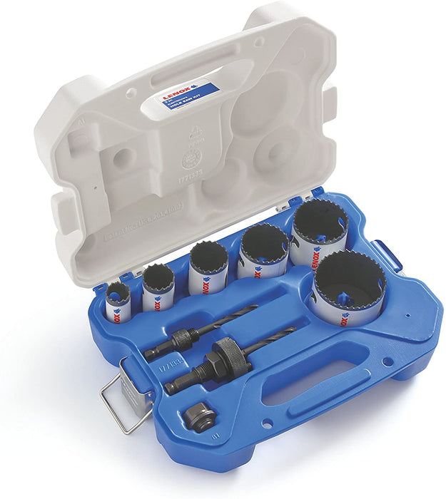 Lenox 30856C600L Lenox Electrician's SPEED SLOT Hole Saw Kit, 9 Piece