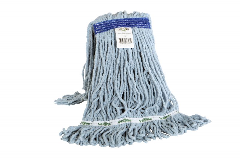 Globe (613) 3090 Syn-Pro® Synthetic Looped End Wet Mop Narrow Band Blue 16oz