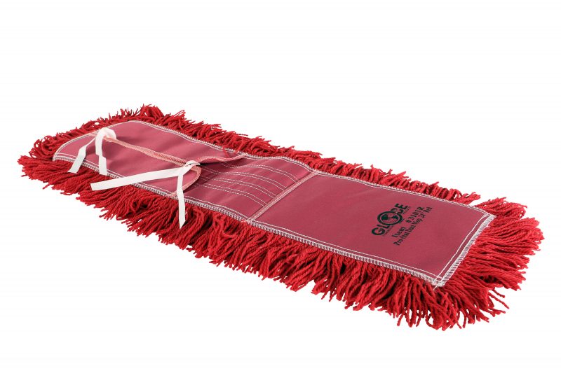 Globe (613) 3101R Pro-Stat Dust mop head 24" x 5" Red Tie-On