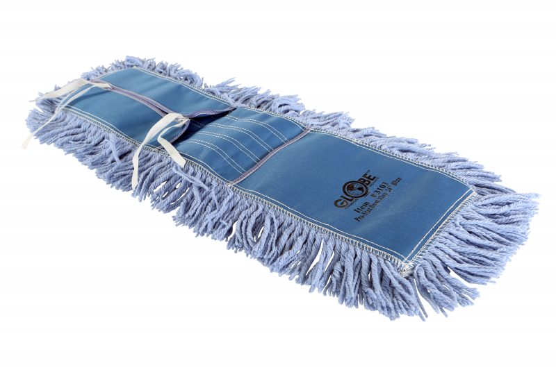 Globe 3101 Pro-Stat Dust mop head 24" x 5" Blue Tie-On