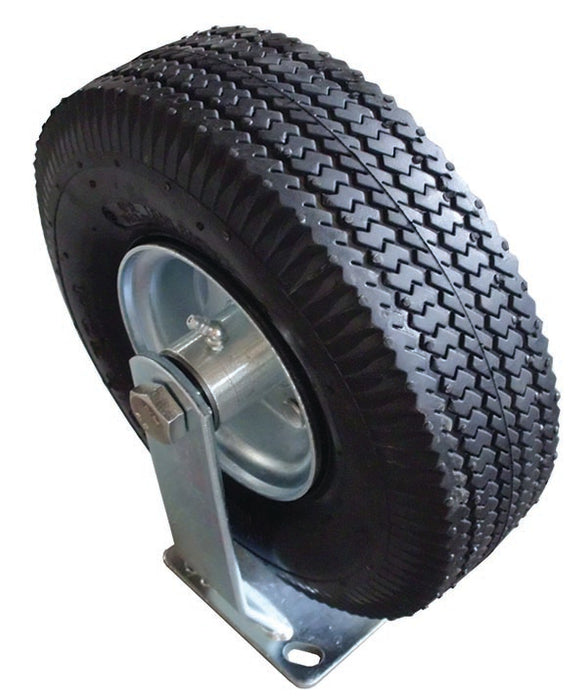 Dynaline 31100 Fixed Caster 10" Pneumatic, Rating 500 lbs