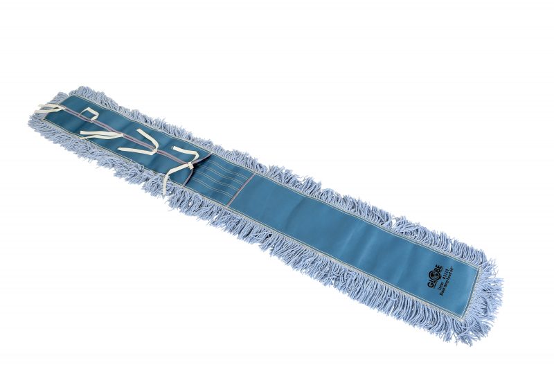 Globe (613) 3110 Pro-Stat Dust mop head 60" x 5" Blue Tie-On
