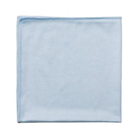 Globe (613) 3128 16”x16” Glass/Mirror Microfiber Cloth Blue