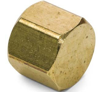 WHD 3129X8 BRASS PIPE CAP 1/2 NPT