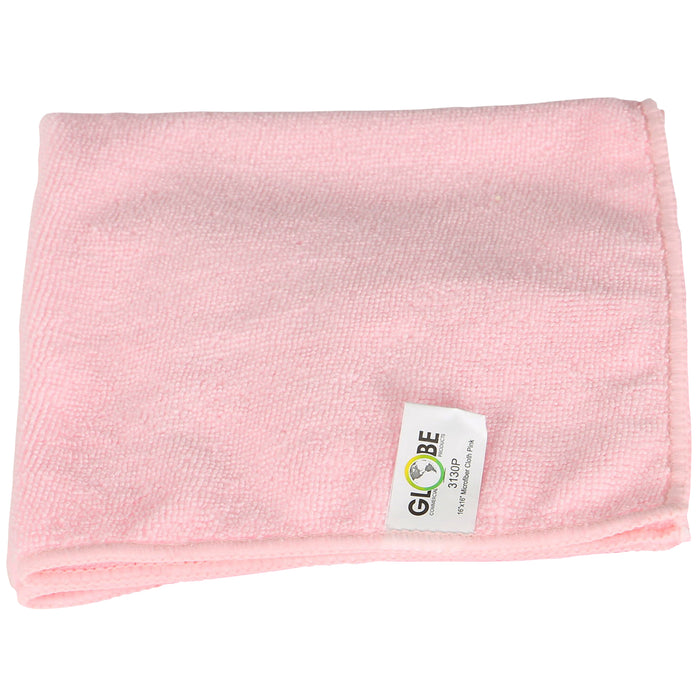 Globe 3131P 14″X14″ Microfiber Cloth 240GSM Pink