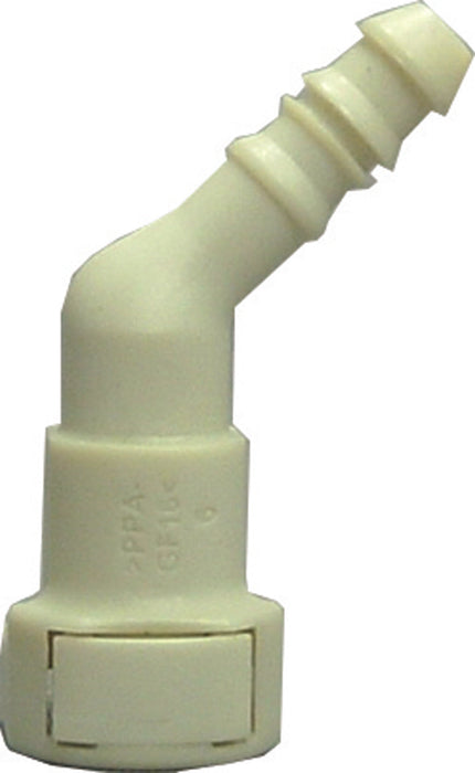 FMSI (450) 3156C 5/16" x 45? Elbow Quick Connector to 8mm / 5/16" Nylon Fuel Line