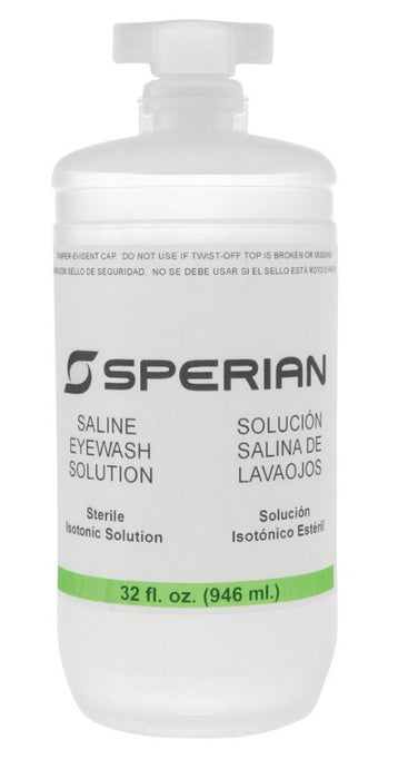 North Safety (399) 32-000455-0000-H5 12/CS 32OZ STERILE EYEWASH, PERSONAL EYEWASH BOTTLES