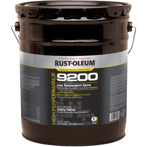 Rust-Oleum 320261 9200 System Low Temperature Epoxy Base, Yellow, 4 gal Pail
