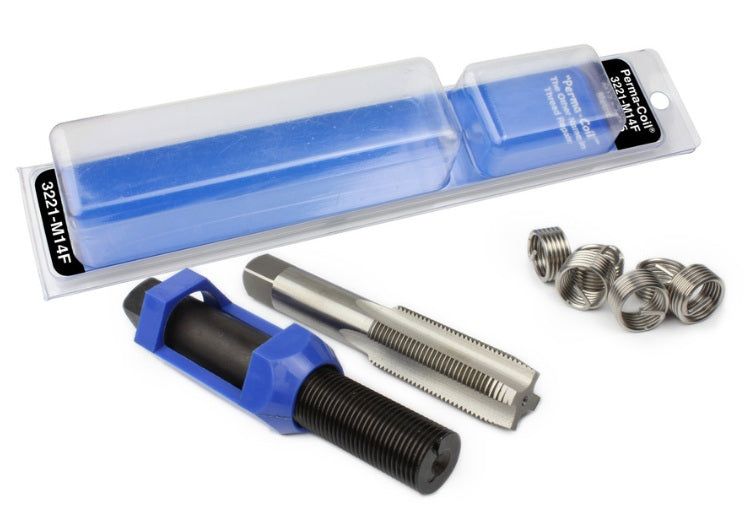 H. Paulin (680) 3221-M14F Papco M14-1.5 x 21mm Metric Perma Thread Inserts-Spark plug, 6Pcs