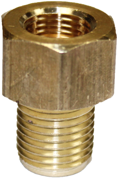FMSI 3233 1/4"(7/16"-24) Female Invert Flare x 1/4"(1/2"-20) Male Invert Flare/Surface Seal Adapter