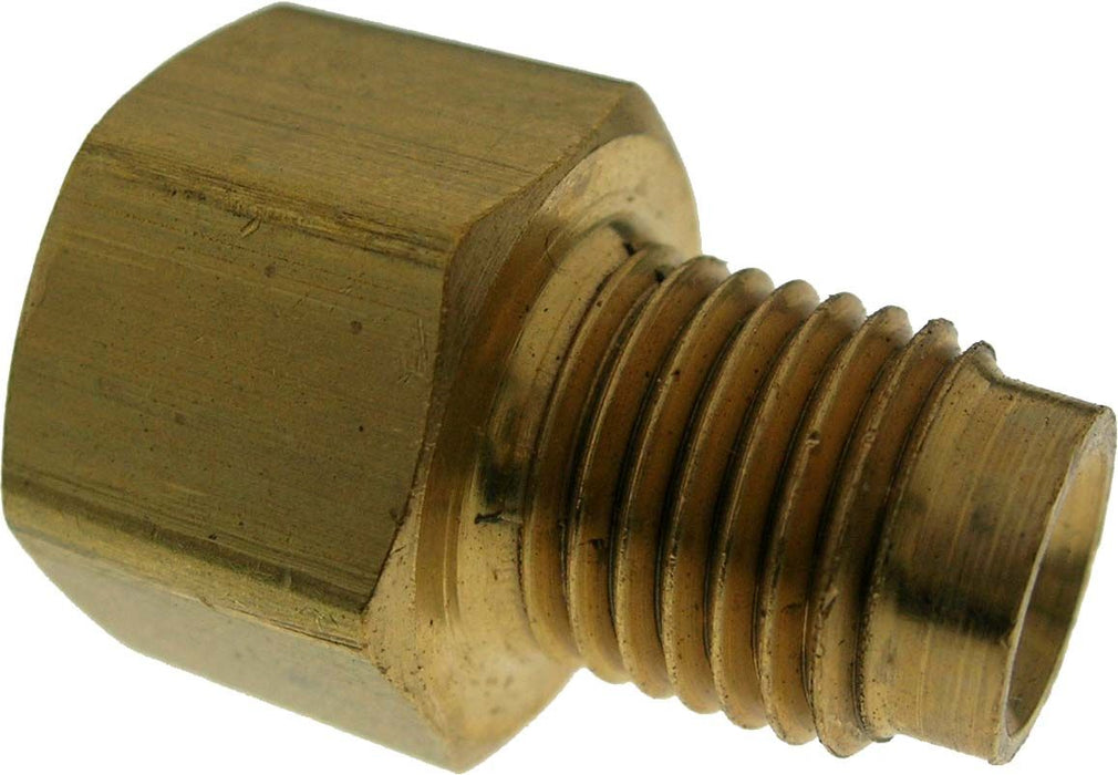 FMSI 3235 1/4"(7/16"-24) Female Invert Flare x 3/16(3/8"-24) Male Invert Flare Master Cylinder Adapter