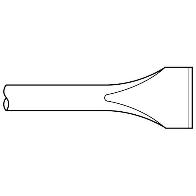 Chipping Hammer - .580 Hex Shank  Round 2" x  18" Scaling Chisel