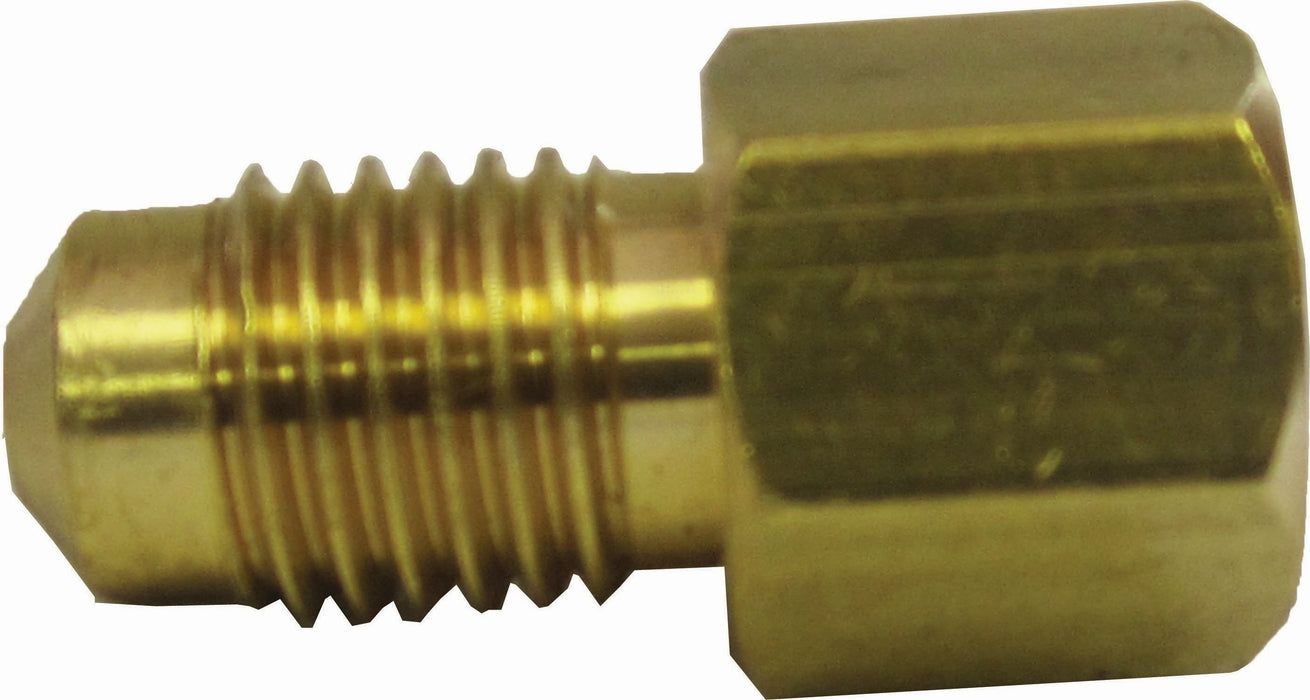 FMSI (450) 3250 3/16"(3/8"-24) Female Invert Flare x 3/16"(10mm x 1.25) Male Bubble Flare Adapter