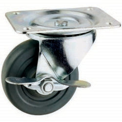 Dynaline 33080 Swivel Caster-Brake 8", 9-1/2" Height, Rating 700 lbs