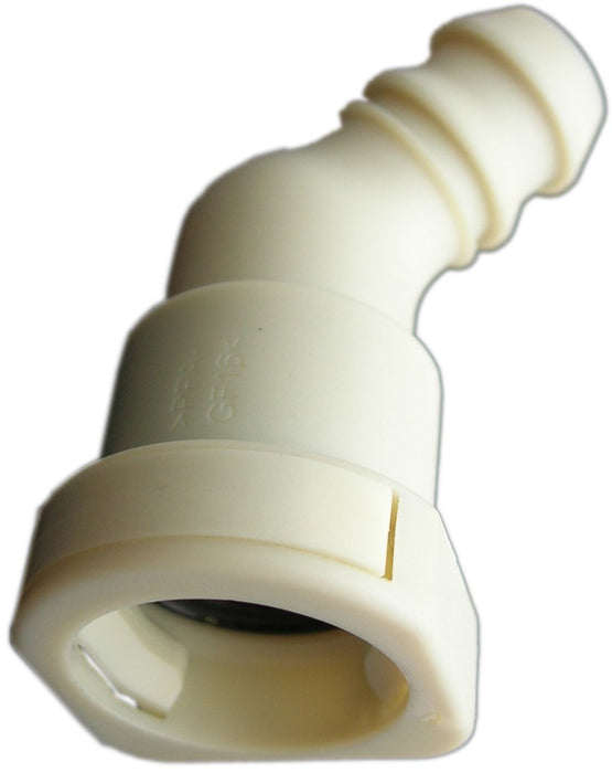 FMSI 3316 5/8" x 45? Elbow Quick Connector to 5/8" Nylon Fuel Line