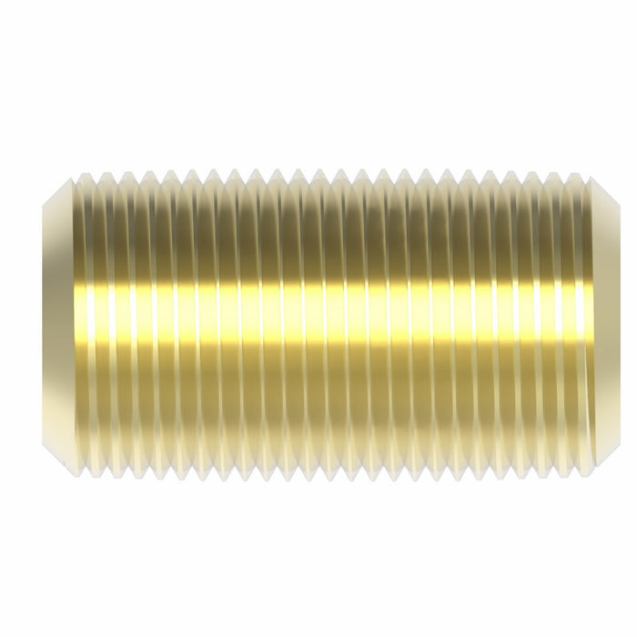 WHD 3326X2 BRASS PIPE CLOSE NIPPLE 1/8 MALE NPT