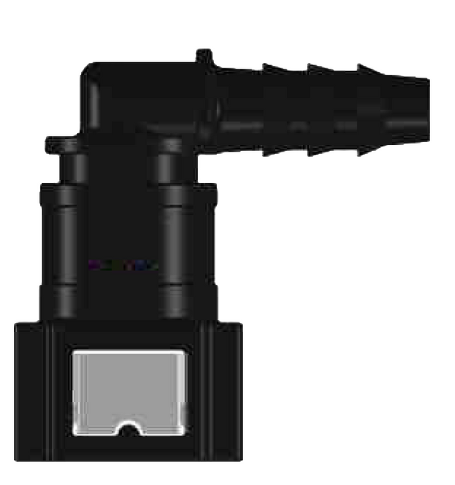 FMSI (450) 3370 5/16" x 90° Quick Connector to 8mm / 5/16" Nylon Fuel Line