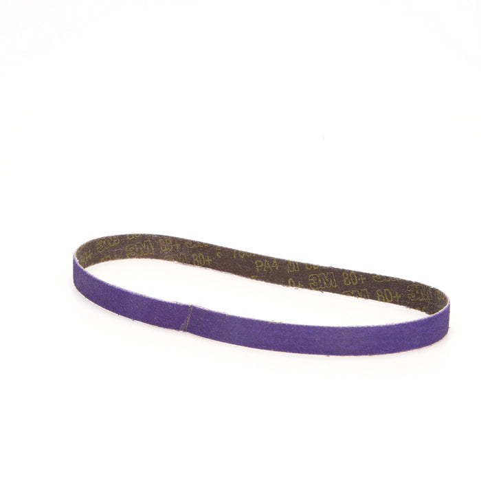 3M (815) 33446 3M™ Cubitron™ II File Belt, 33446, 80+, 1/2 in x 18 in (1.3 cm x 45.72 cm), Colour: Purple, 3M Stock No. 7100033186