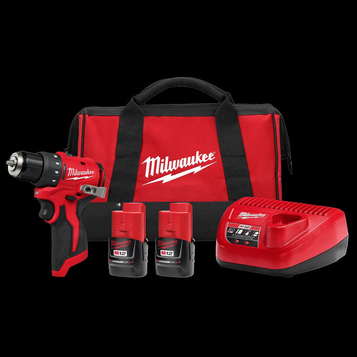 Milwaukee 3401-22 M12 SUBCOMPACT BRUSHLESS 3/8IN DRILL/DRIVER KIT