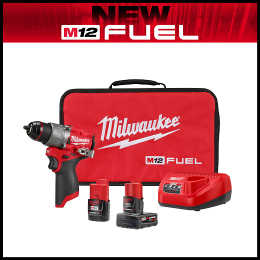 Milwaukee (366) 3404-22 M12 FUEL™ 1/2" HAMMER DRILL/DRIVER KIT