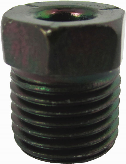 FMSI 3439 3/16" x 1/2" - 20 Steel Invert Flare Tube Nut