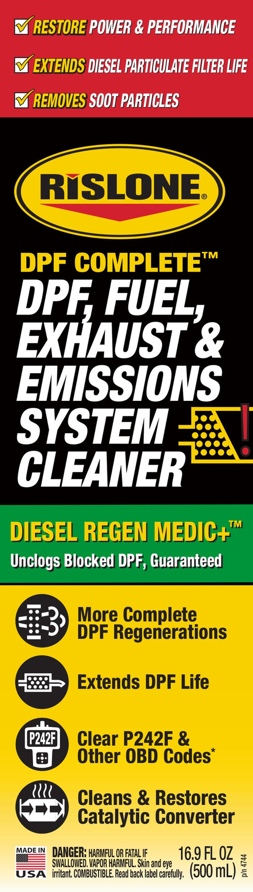 Rislone (308) 34744 Rislone DPF Clean, 500 ml