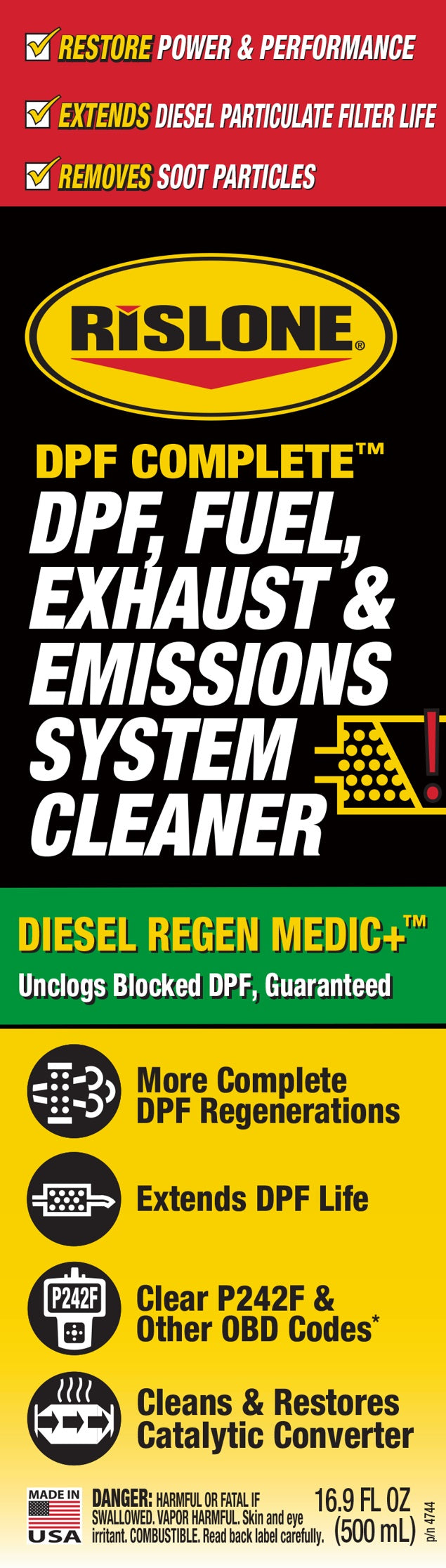 Rislone (308) 34744 Rislone DPF Clean, 500 ml