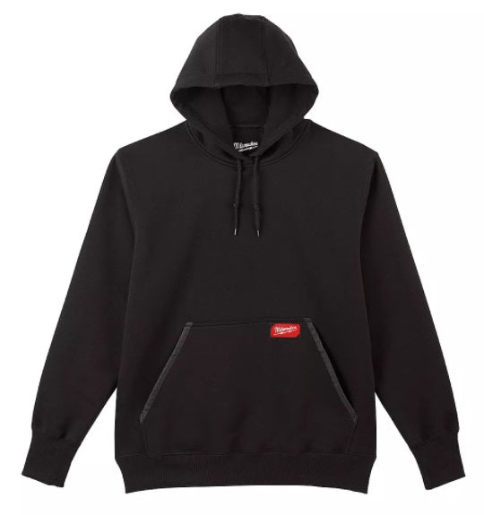 Milwaukee (366) 350B-L Heavy Duty Black Pullover Hoodie - L