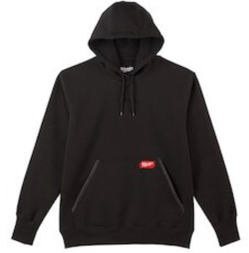 Milwaukee 350B-M Heavy Duty Black Pullover Hoodie - M