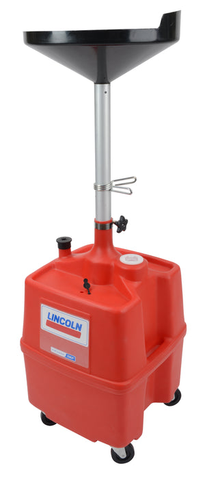 Lincoln (502) 3518 Lincoln Industrial 3518 Low Capacity Plastic Used Fluid Drain, 18 Gallon (68 liter)