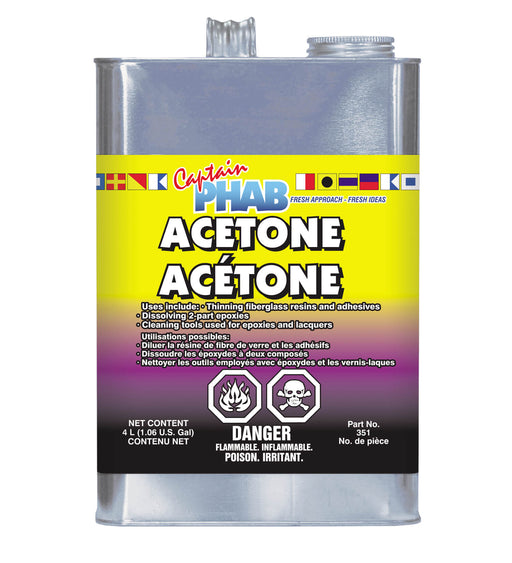 Lloyds Laboratories 351 Acetone, 4 L jug (1.06 gal)