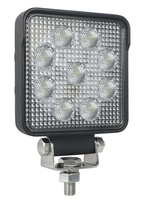 Hella (526) 357103002 Hella LED-Worklight 4 SQ S1000 - 12/24V - 1500lm - mounting/Bolted - Swivelling Mounting Bracket - Short distance lighting - Cable: 500mm - Plug: open cable ends