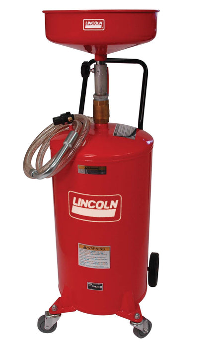 Lincoln (502) 3601 Lincoln Industrial 3601 Value Series Pressurized Used Fluid Receiver, 18 Gallon, Red