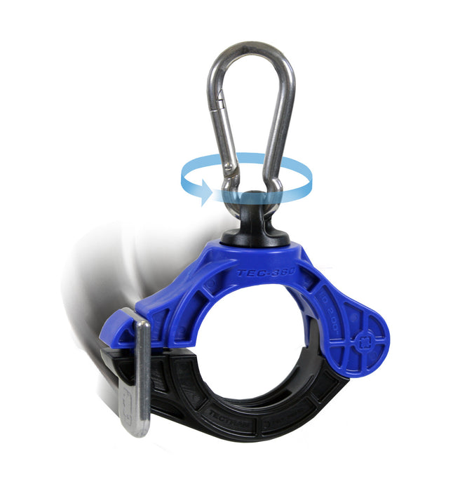 Tectran (667) 360200ST 2.00" ID TEC -360 SWIVEL CLAMP, BLUE WITH STAINLESS STEEL CLIP