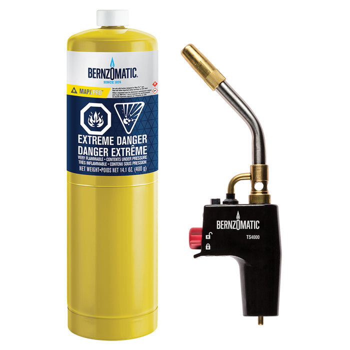 Bernzomatic 361485 Trigger Start Cast Aluminum MAP-Pro™ Gas Torch Kit