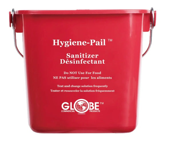 Globe (613) 3616R 6 Qt Bucket/Sanitizing Hygiene–Pail®, Red