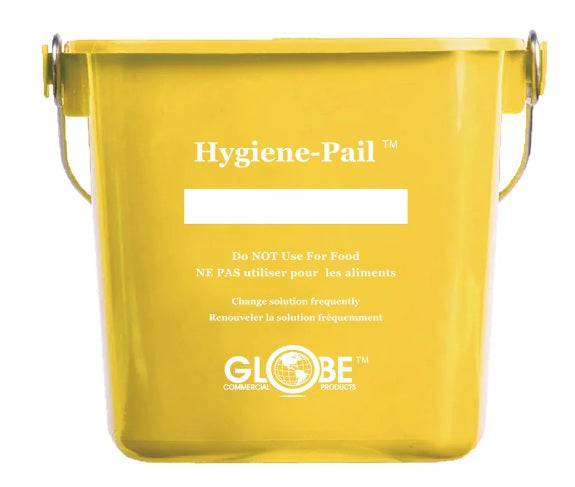 Globe 3616Y 6 Qt Bucket/Sanitizing Hygiene–Pail®, Yellow