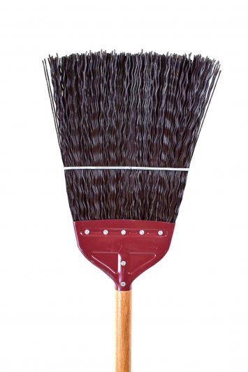 Globe 3624 Railroad Track Broom w/48" Wood Handle