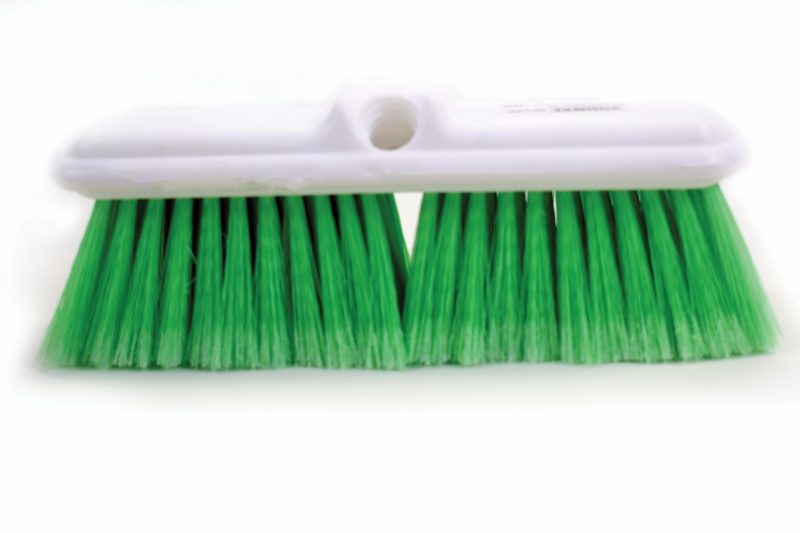 Globe (613) 3628 10" Vehicle Brush with Bumper Green Fiber