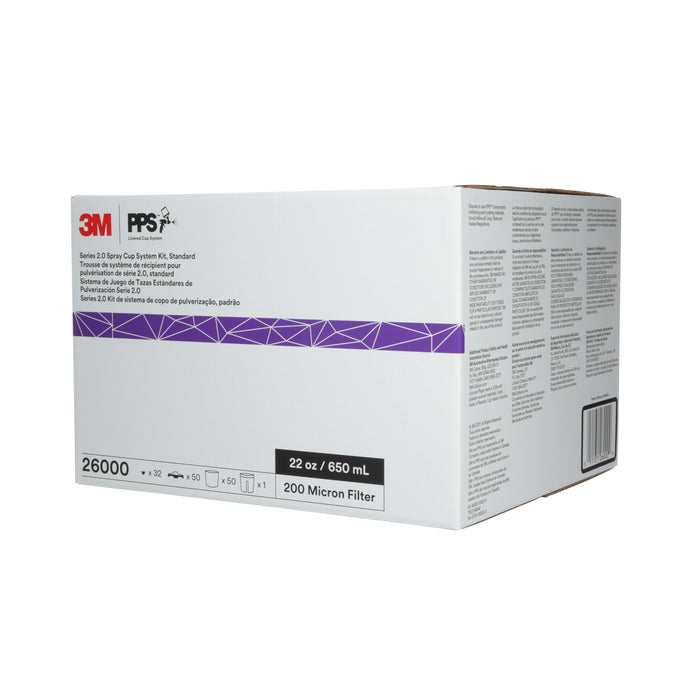 3M (815) 26325 3M™ PPS™ Series 2.0 Large Cup System Kit, 26325, 125U, 28 fl oz (850 mL), Colour: Transparent, 3M Stock No. 7100284561