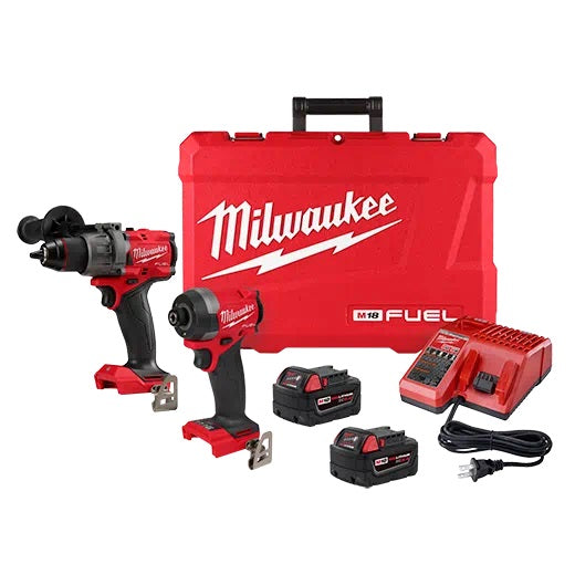 Milwaukee (366) 3697-22CXC Milwaukee M18 FUEL™ 1/2" Hammer Drill and 1/" Hex Impact Driver Combo Kit