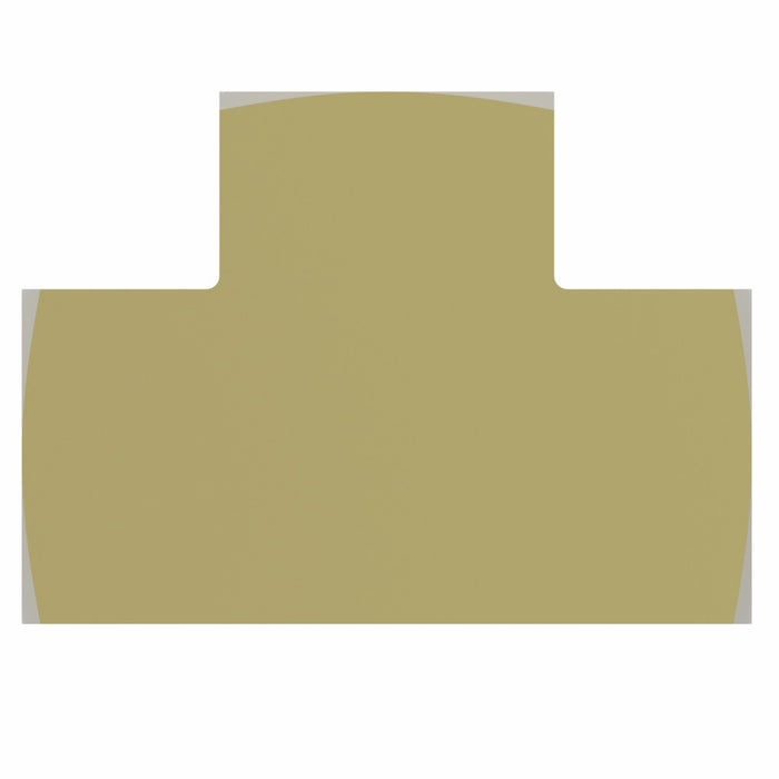 WHD 3700X8 BRASS PIPE TEE 1/2 FEM NPT