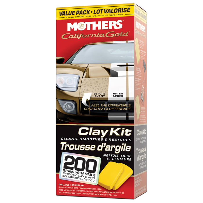Mothers 37240 CALIFORNIA GOLD CLAY BAR SYSTEM