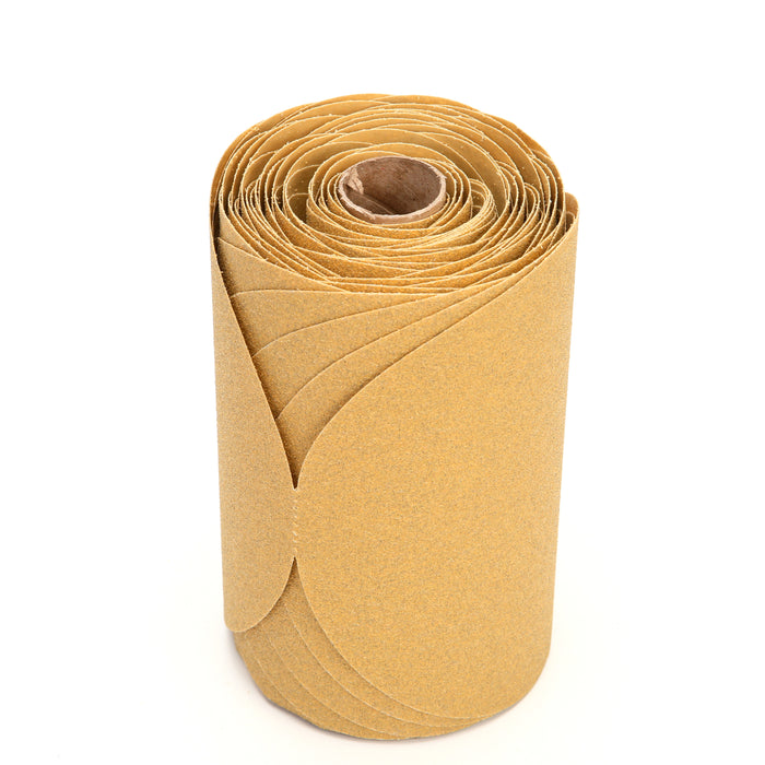 3M 01213 3M™ Stikit™ Gold Disc Roll, 236U, 01213, P80, C-weight, 6 in (15.24 cm), Colour: Yellow, 3M Stock No. 7100030578