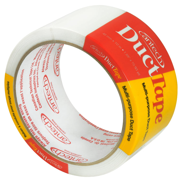 Cantech (111) 393-10 48MM x 10M DUCT TAPE, WHITE
