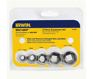 Irwin 394002 IRWIN BOLT-GRIP Extractor Expansion Set, 5 Piece, 394002