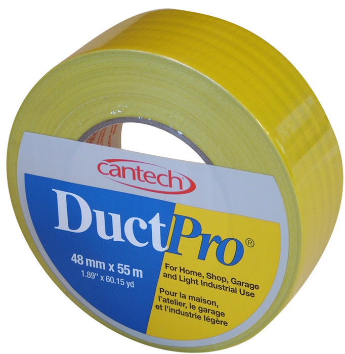 Cantech (111) 397-05 48mm x 55m YELLOW DUCTPRO DUCT TAPE