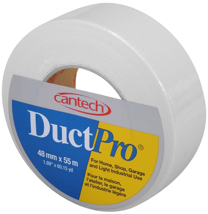 Cantech (111) 397-10 48mm x 55m WHITE DUCTPRO DUCT TAPE