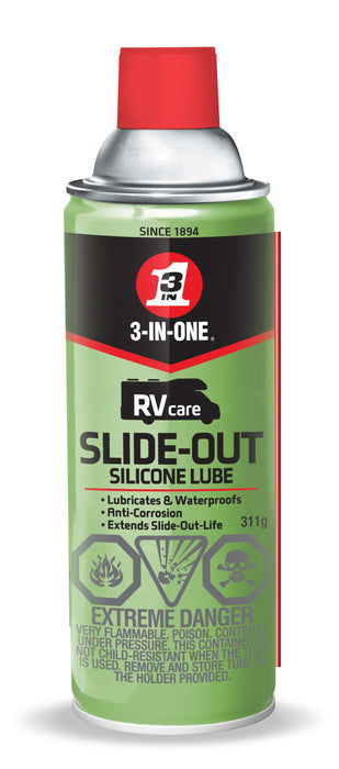 WD-40 (980) 01238 3-IN-ONE® RV Care Slide Out Silicone Lube 311g